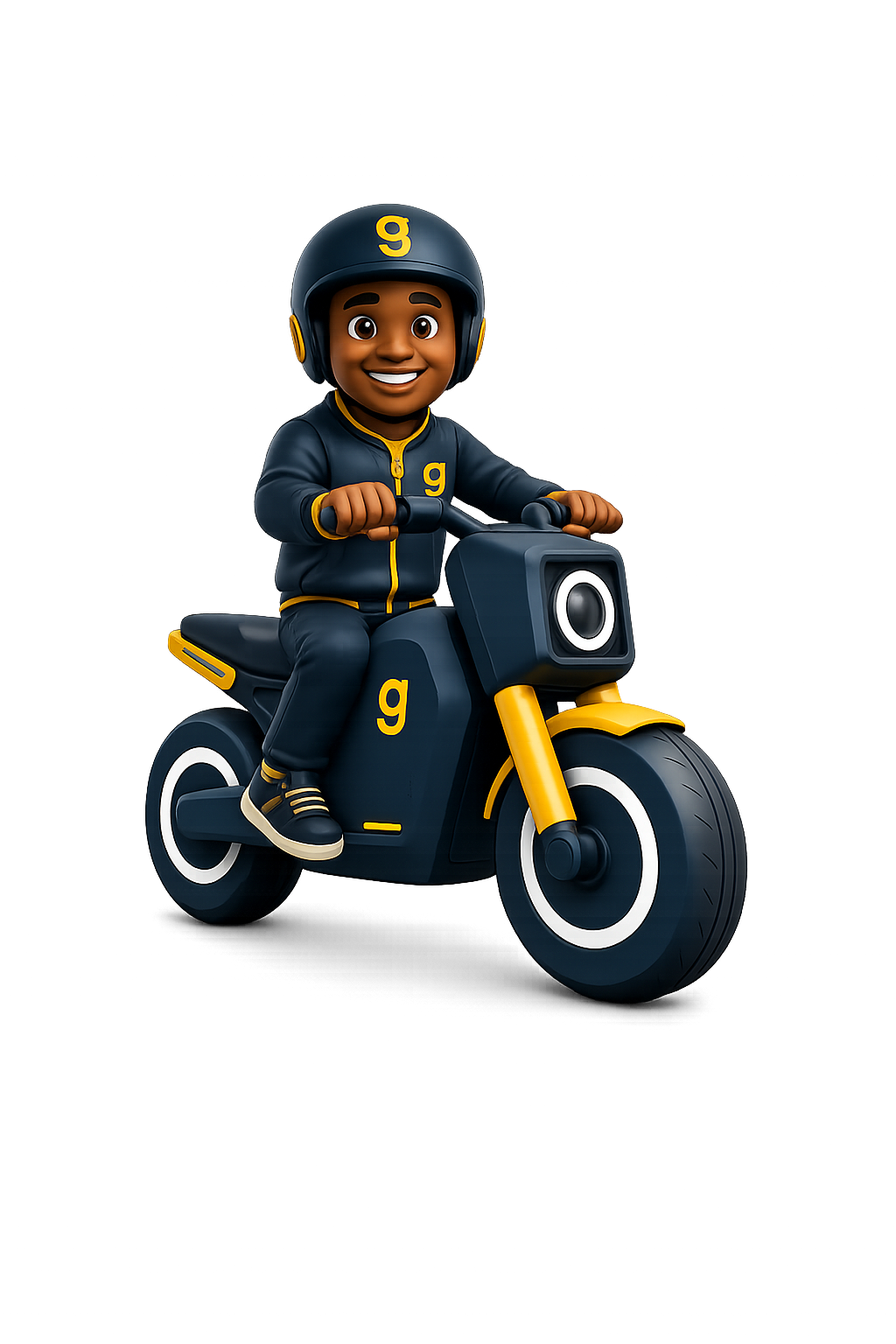Chauffeur Telimani sur moto